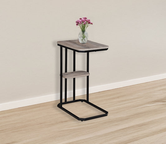 IDA WEATHERED GREY CHAIRSIDE TABLE