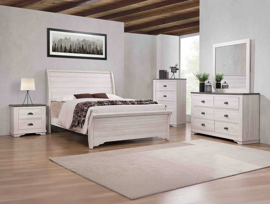 CORALEE DRESSER MIRROR CHALK/GREY