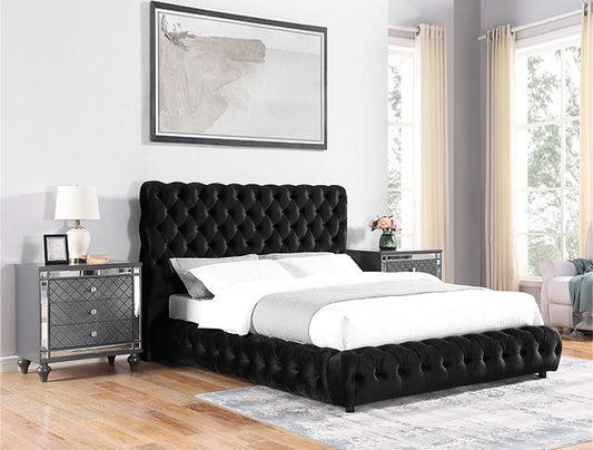 FLORY BED BLACK