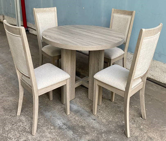 AMARA 5-PK RD DINING SET DRIFT WOOD