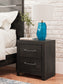 Hollivern Twin Panel Bed with Storage with Mirrored Dresser and Nightstand