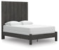 Fraluna Queen Panel Bed with Mirrored Dresser and Nightstand