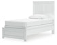 Bostwick Shoals Twin Panel Bed with Mirrored Dresser and Nightstand