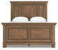 Feddinger Queen Panel Bed with Mirrored Dresser