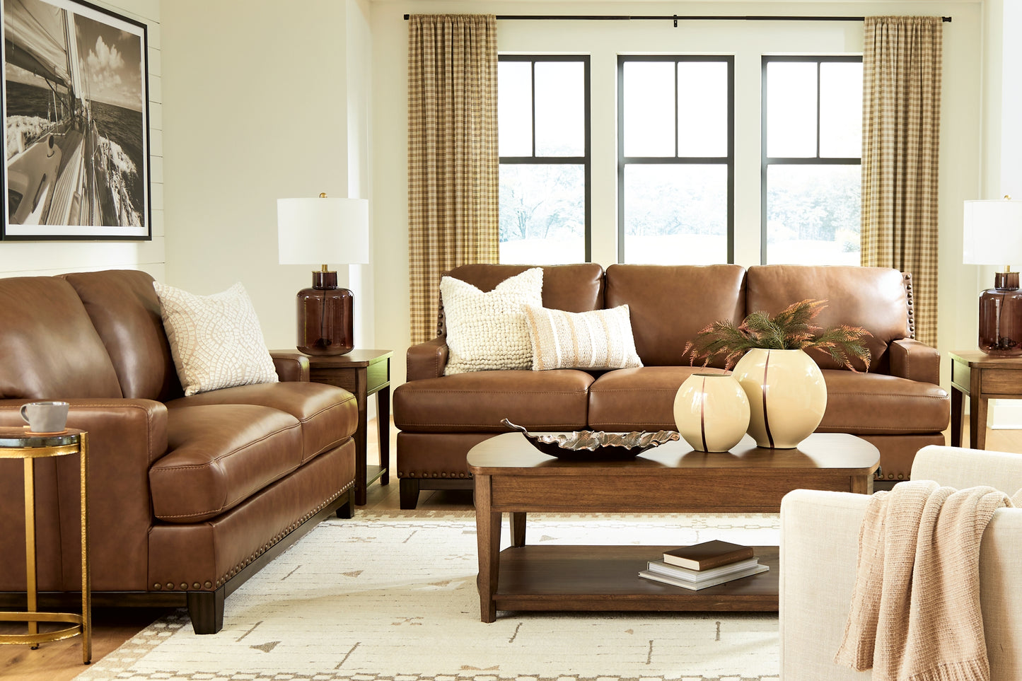Saonara Sofa and Loveseat