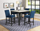 LENNON 5-PK COUNTER HEIGHT DINING SET ROYAL BLUE
