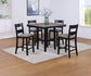 LESTER 5-PK COUNTER HEIGHT DINING SET L.GREY