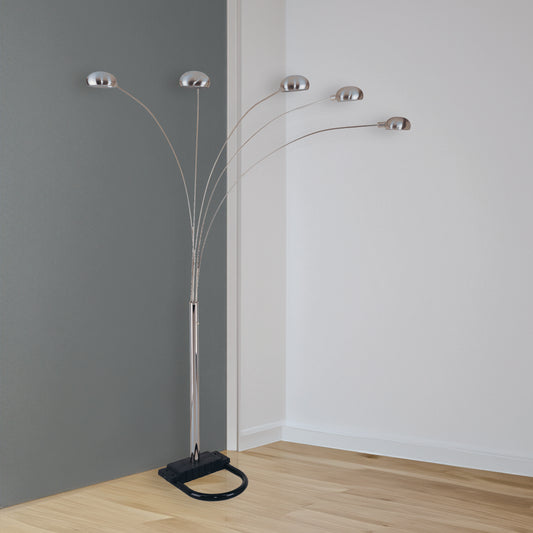 PEWTER SHADE FLOOR LAMP