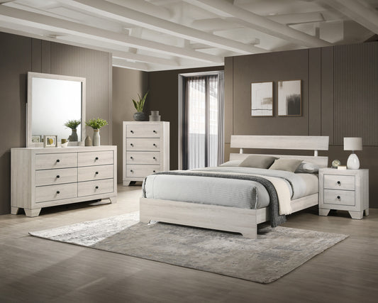 ATTICUS FULL PLATFORM BED IN 1 BOX WHITE