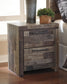 Derekson King Panel Bed with Mirrored Dresser, Chest and Nightstand