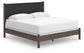 Pamytta King Upholstered Panel Bed, Dresser, Mirror and Nightstand