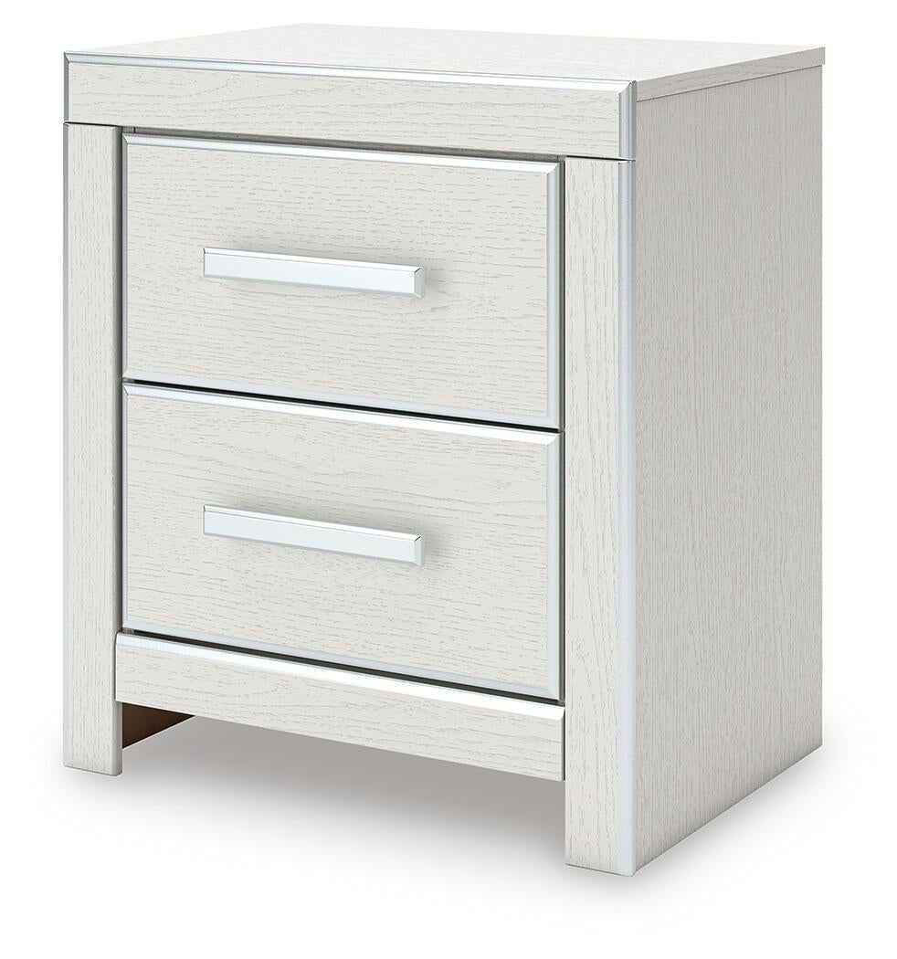 Zuraleus Queen Upholstered Panel Platform Bed, Dresser, Mirror and Nightstand
