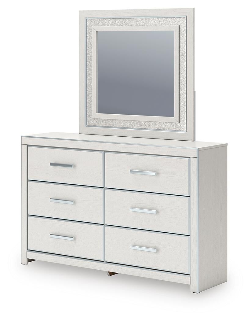 Zuraleus King Upholstered Bed, Dresser and Mirror