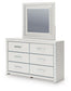 Zuraleus Queen Upholstered Bed, Dresser and Mirror