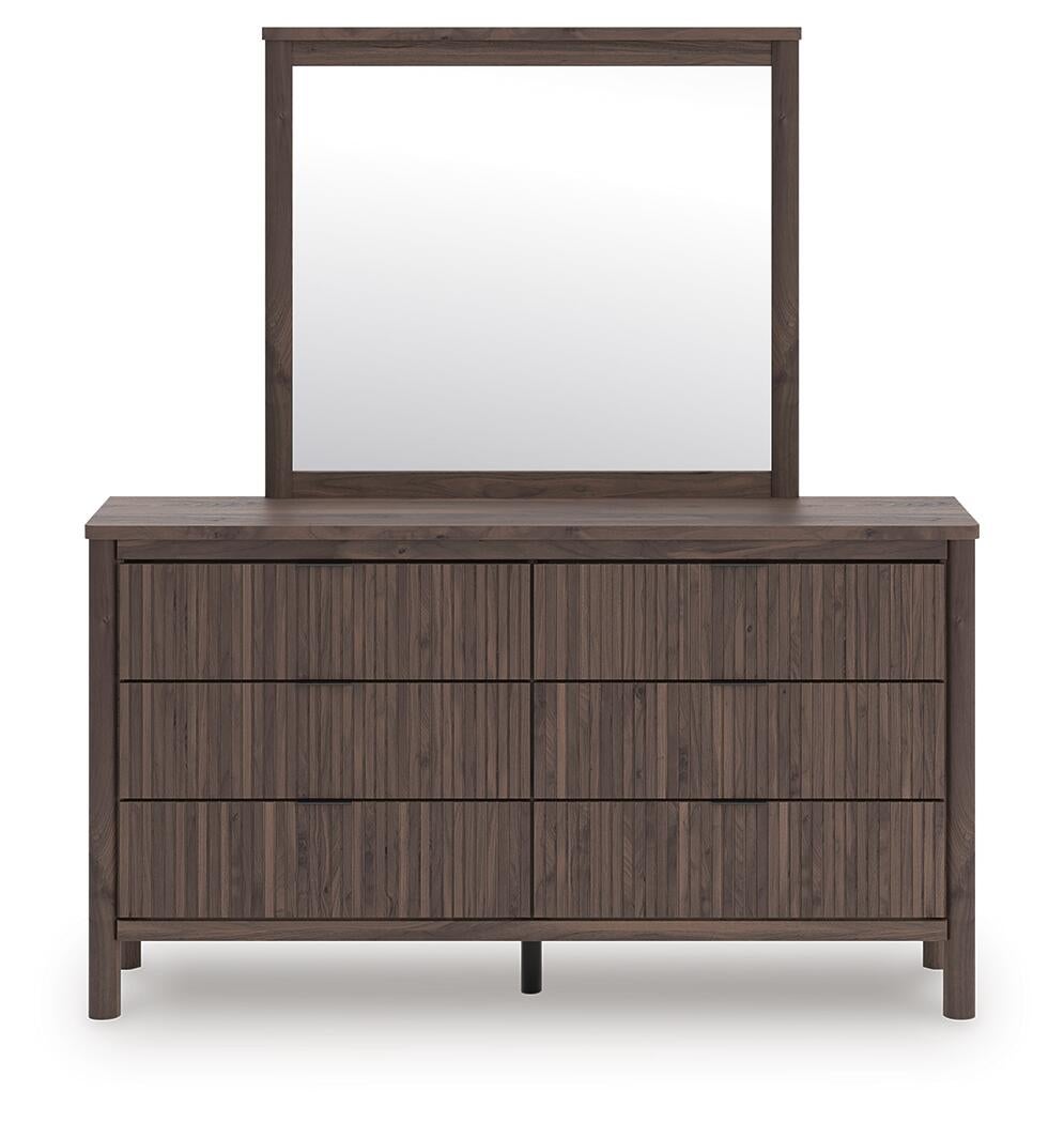 Pamytta Queen Panel Bed, Dresser and Mirror