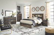 Load image into Gallery viewer, Drystan  Bookcase Bed With 4 Storage Drawers
