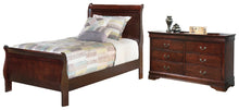 Load image into Gallery viewer, Alisdair Twin Sleigh Bed with Dresser
