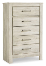 Load image into Gallery viewer, Bellaby  Panel Headboard With Mirrored Dresser, Chest And 2 Nightstands
