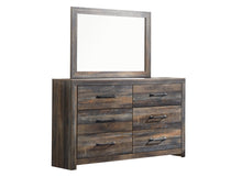 Load image into Gallery viewer, Drystan Queen Bookcase Bed with Mirrored Dresser and Chest
