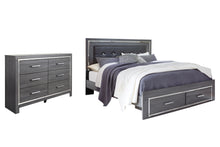 Load image into Gallery viewer, Lodanna  Panel Bed With 2 Storage Drawers With Dresser
