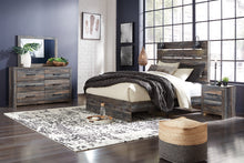 Load image into Gallery viewer, Drystan Queen Panel Bed with Mirrored Dresser and 2 Nightstands
