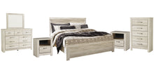 Load image into Gallery viewer, Bellaby  Panel Bed With Mirrored Dresser, Chest And 2 Nightstands
