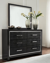 Load image into Gallery viewer, Kaydell Queen Panel Bed with Storage with Mirrored Dresser
