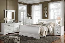 Load image into Gallery viewer, Anarasia Queen Sleigh Bed with Mirrored Dresser
