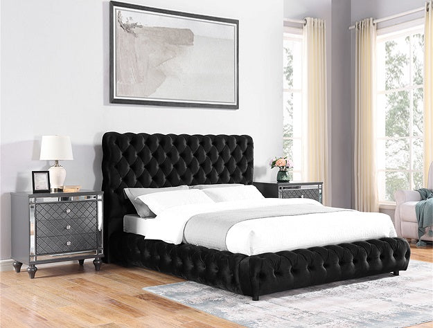 FLORY BED BLACK
