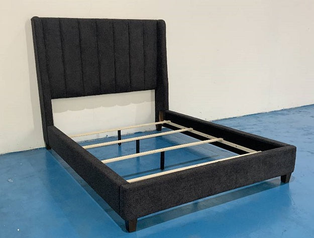 AGNES BED CHARCOAL