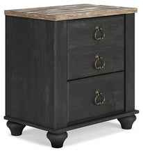 Load image into Gallery viewer, Nanforth Two Drawer Night Stand
